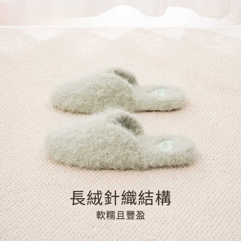 秋冬羊毛毛絨棉拖