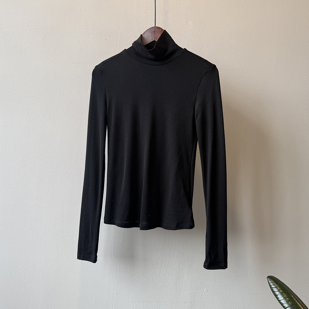 女士秋季韓系天絲羊毛長袖打底T恤