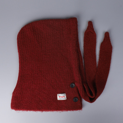 巴拉克拉法圍巾一體毛線帽