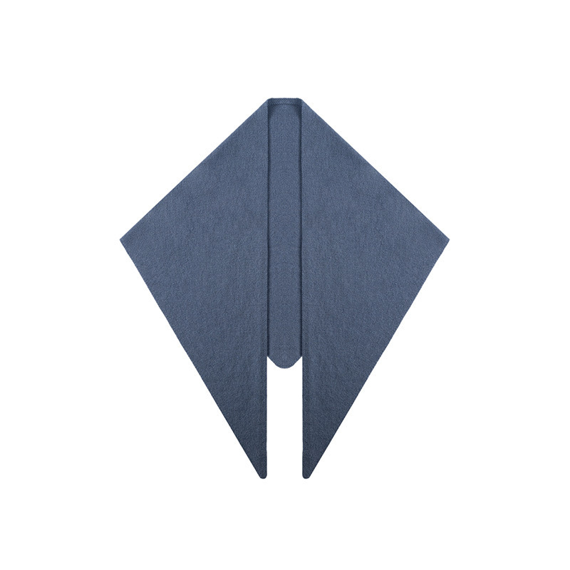 秋冬100%羊毛針織三角圍巾