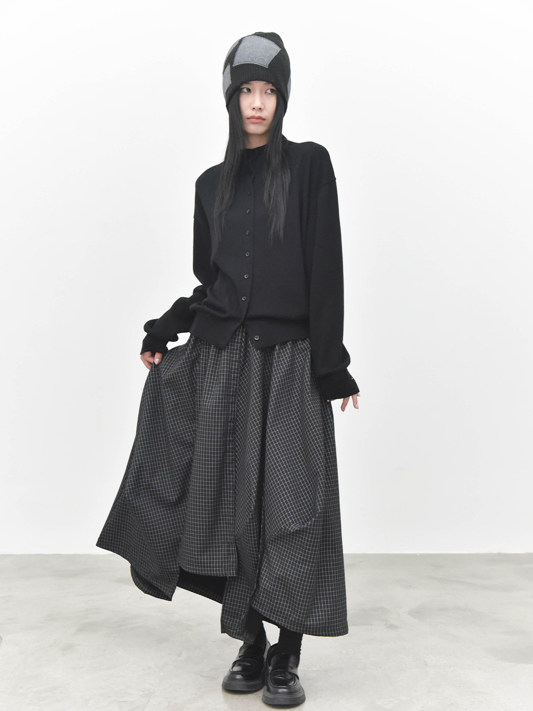 女士春秋溫柔色系羊毛混紡柔軟針織開衫