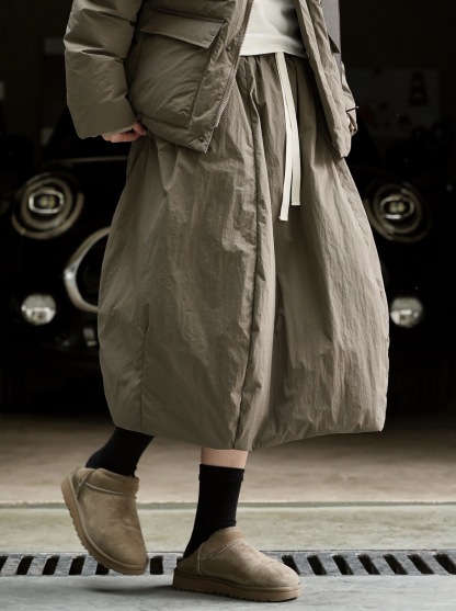 女士冬季90白鴨絨羽絨裙