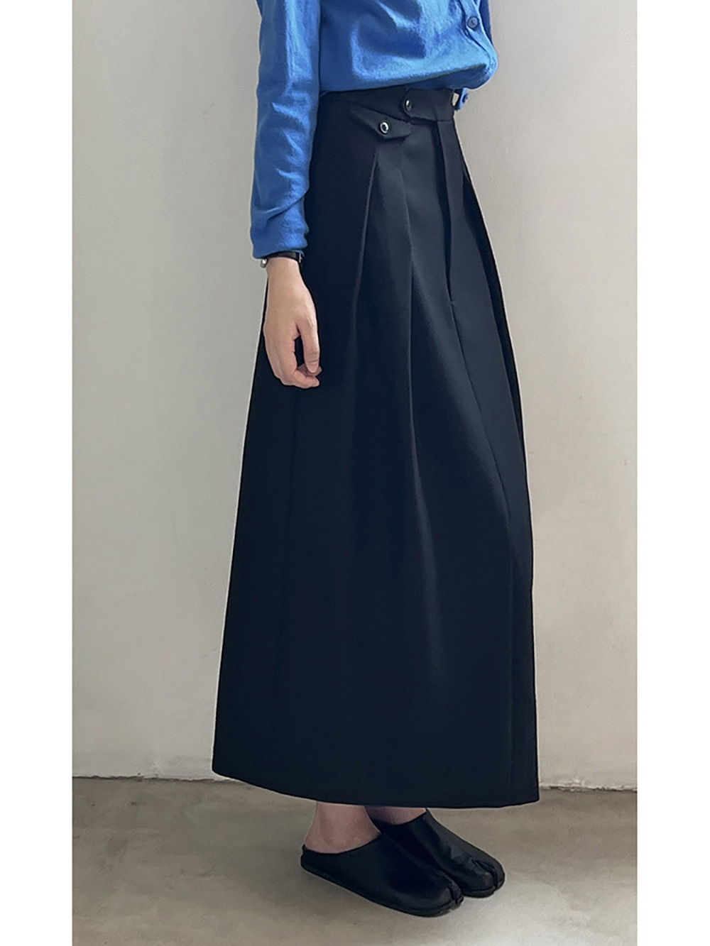 女士春秋壓褶半身裙 