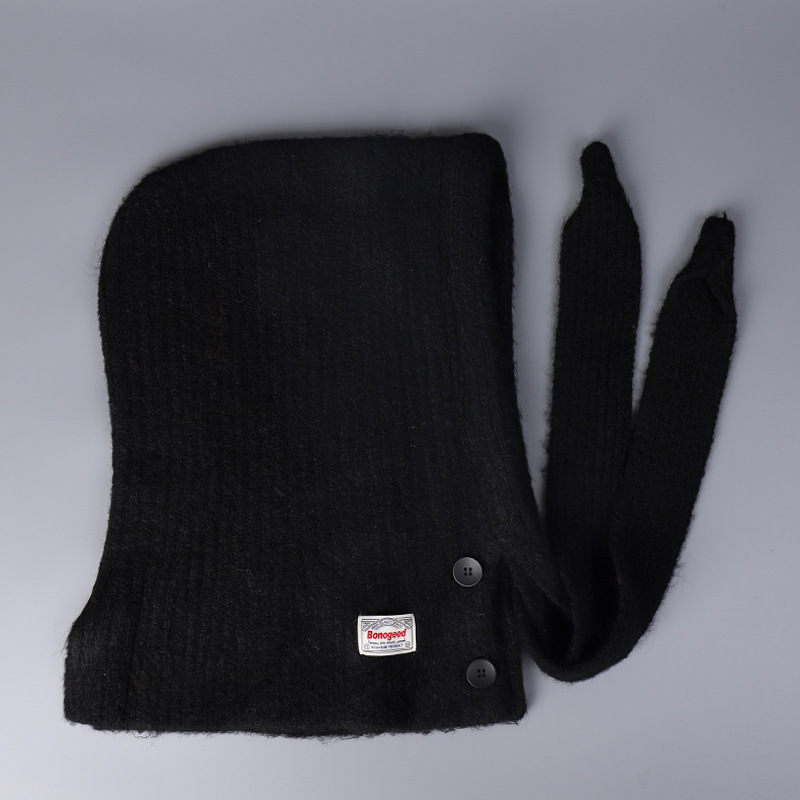 巴拉克拉法圍巾一體毛線帽