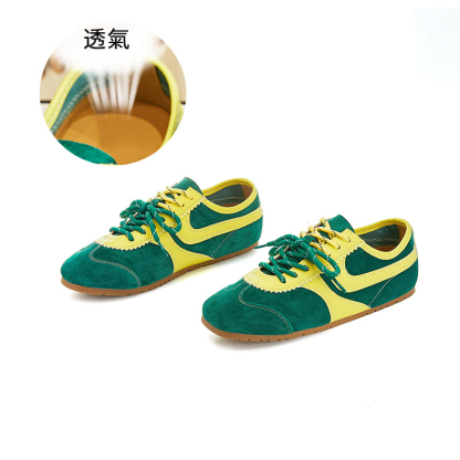 女士春秋平底多色阿甘鞋