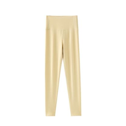 女士秋冬320g德絨雙面磨毛高腰打底褲