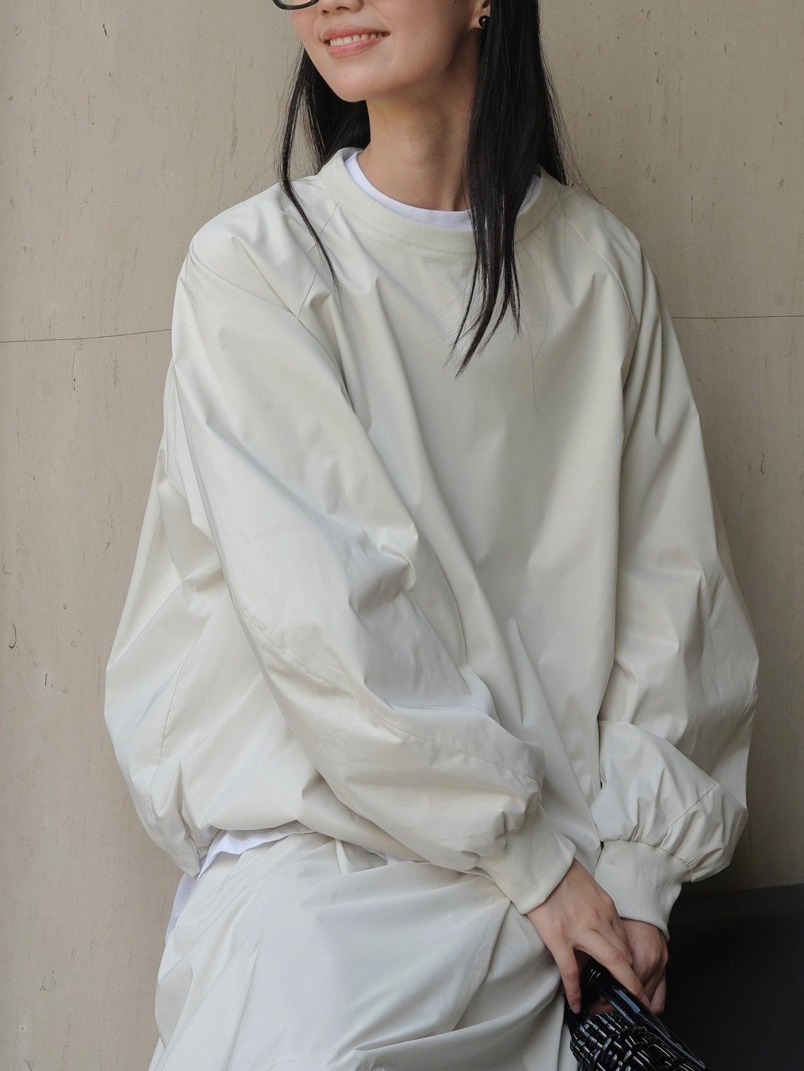 女士春秋運動風廓形衛衣