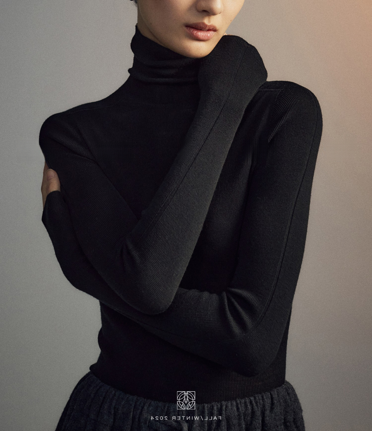 女士秋冬羊毛無縫針織打底衫