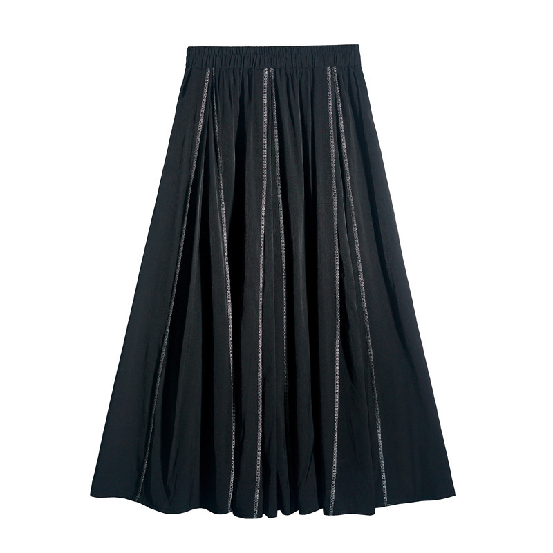 女士春秋不規則百褶半身裙