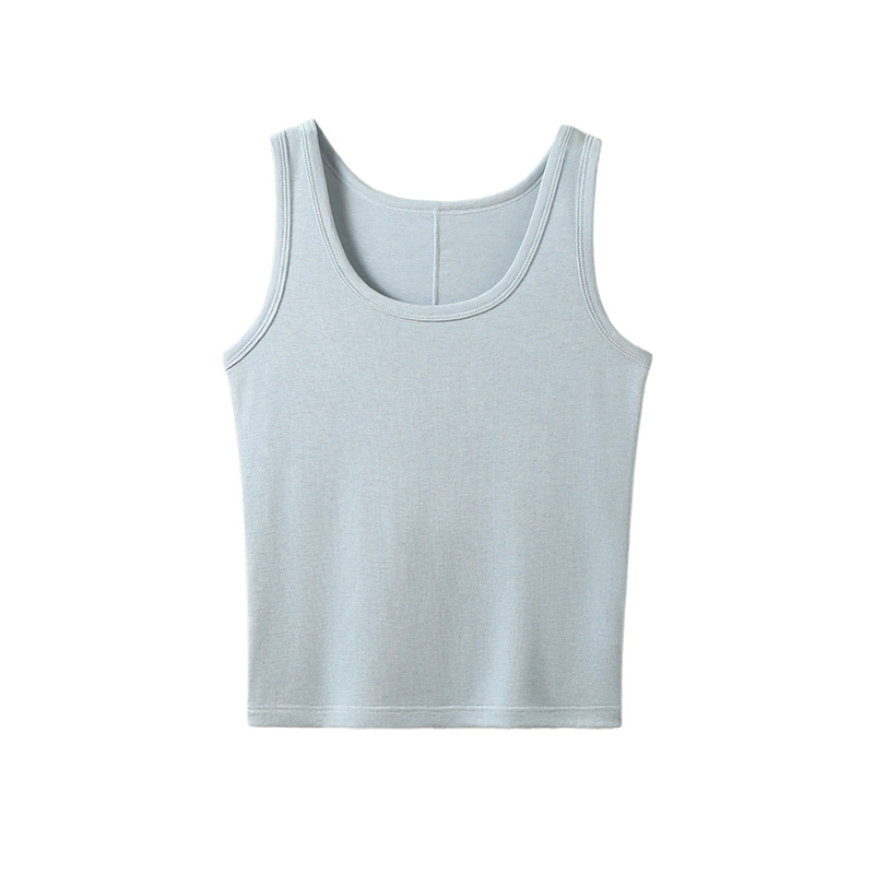 女春夏純色萊賽爾天絲背心