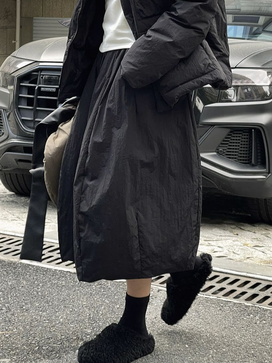 女士冬季90白鴨絨羽絨裙