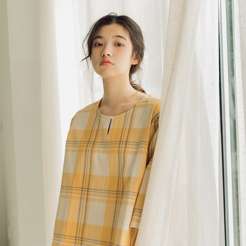 女款春夏純棉套頭七分袖九分褲居家服