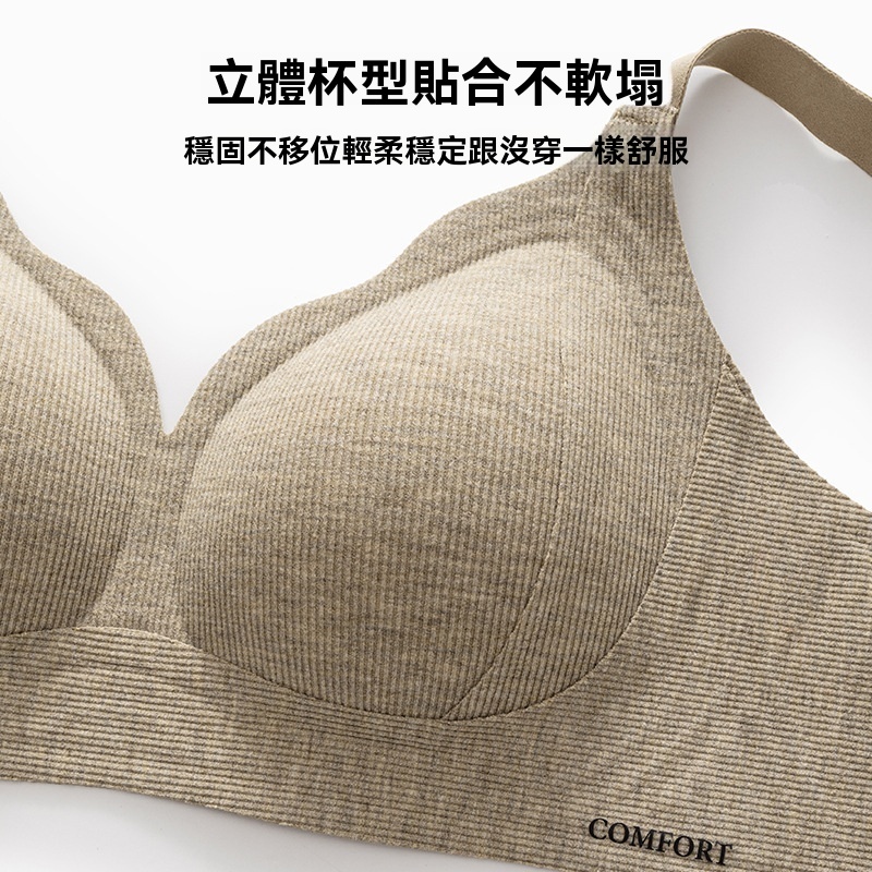 女士秋冬磨毛無鋼圈無痕聚攏內衣