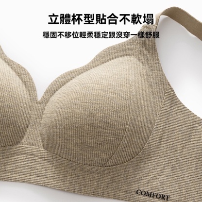 女士秋冬磨毛無鋼圈無痕聚攏內衣