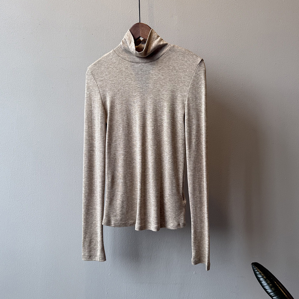 女士秋季韓系天絲羊毛長袖打底T恤