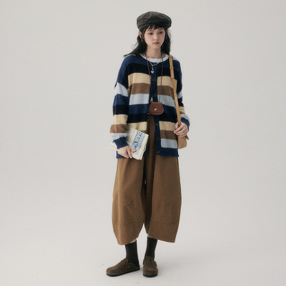 女士秋冬高腰九分哈倫褲