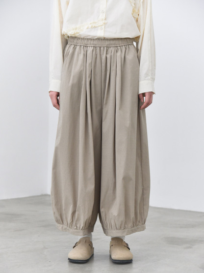 女士春秋肌理感超寬鬆燈籠裙褲