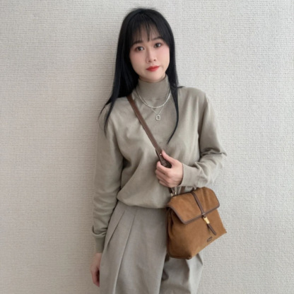 復古美拉德麂皮絨单肩斜挎包