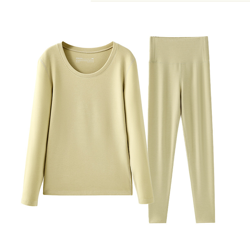 情侣秋冬德絨加厚磨毛秋衣秋褲套裝