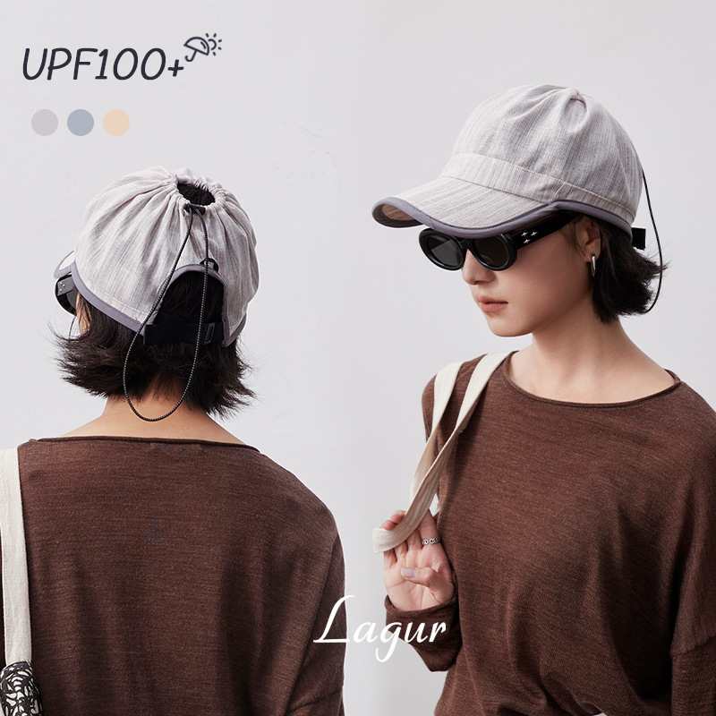 亞麻空頂棒球帽