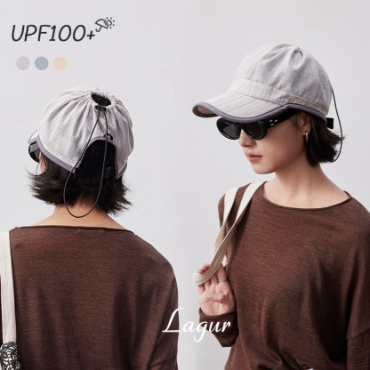 亞麻空頂棒球帽