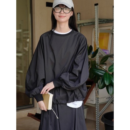 女士春秋運動風廓形衛衣