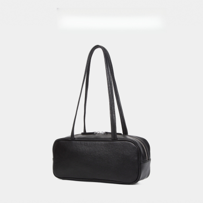 植鞣頭層牛皮法棍包