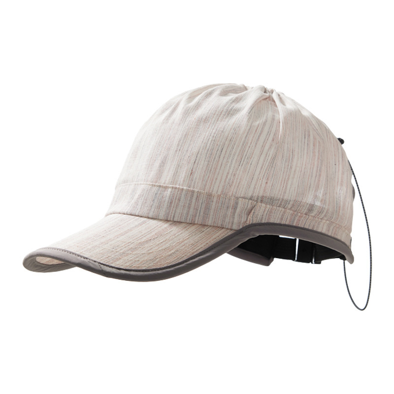 亞麻空頂棒球帽