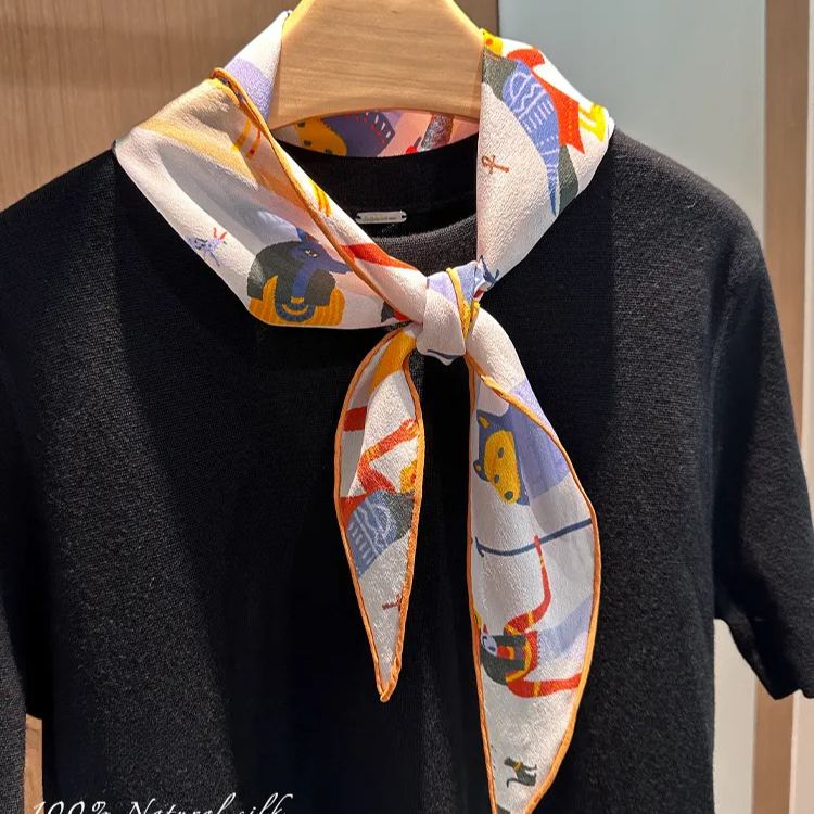 女士100%桑蠶絲埃及神話絲巾