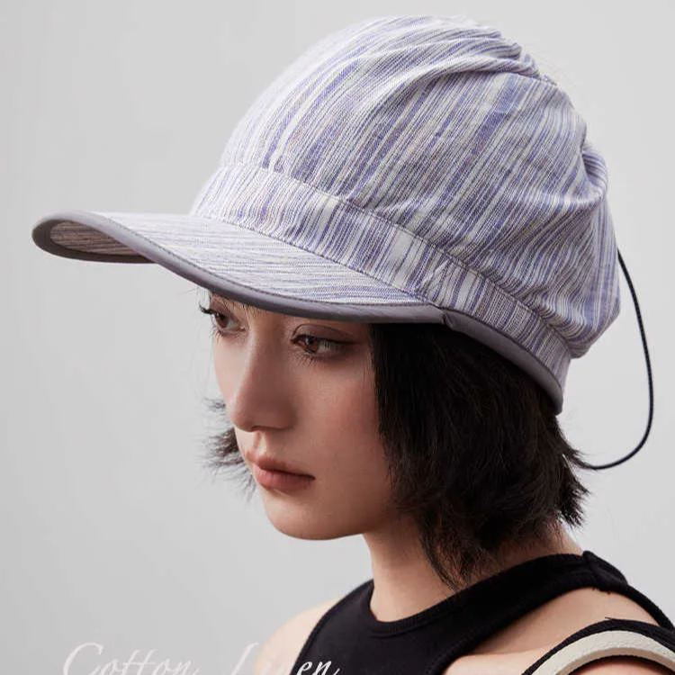 亞麻空頂棒球帽