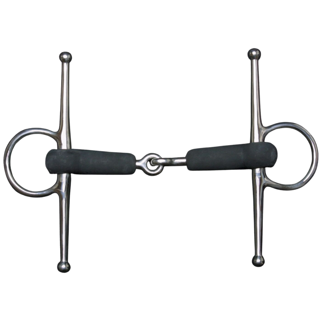 Full Cheek Jointed Rubber Snaffle Bit
