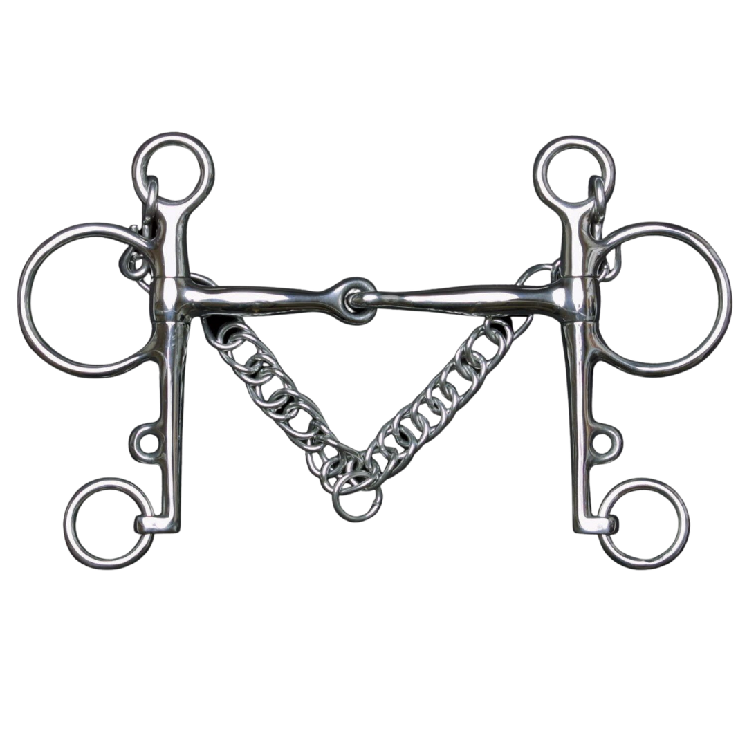 7C - French Mouth Small Cheek Pelham Leather Covered Bit