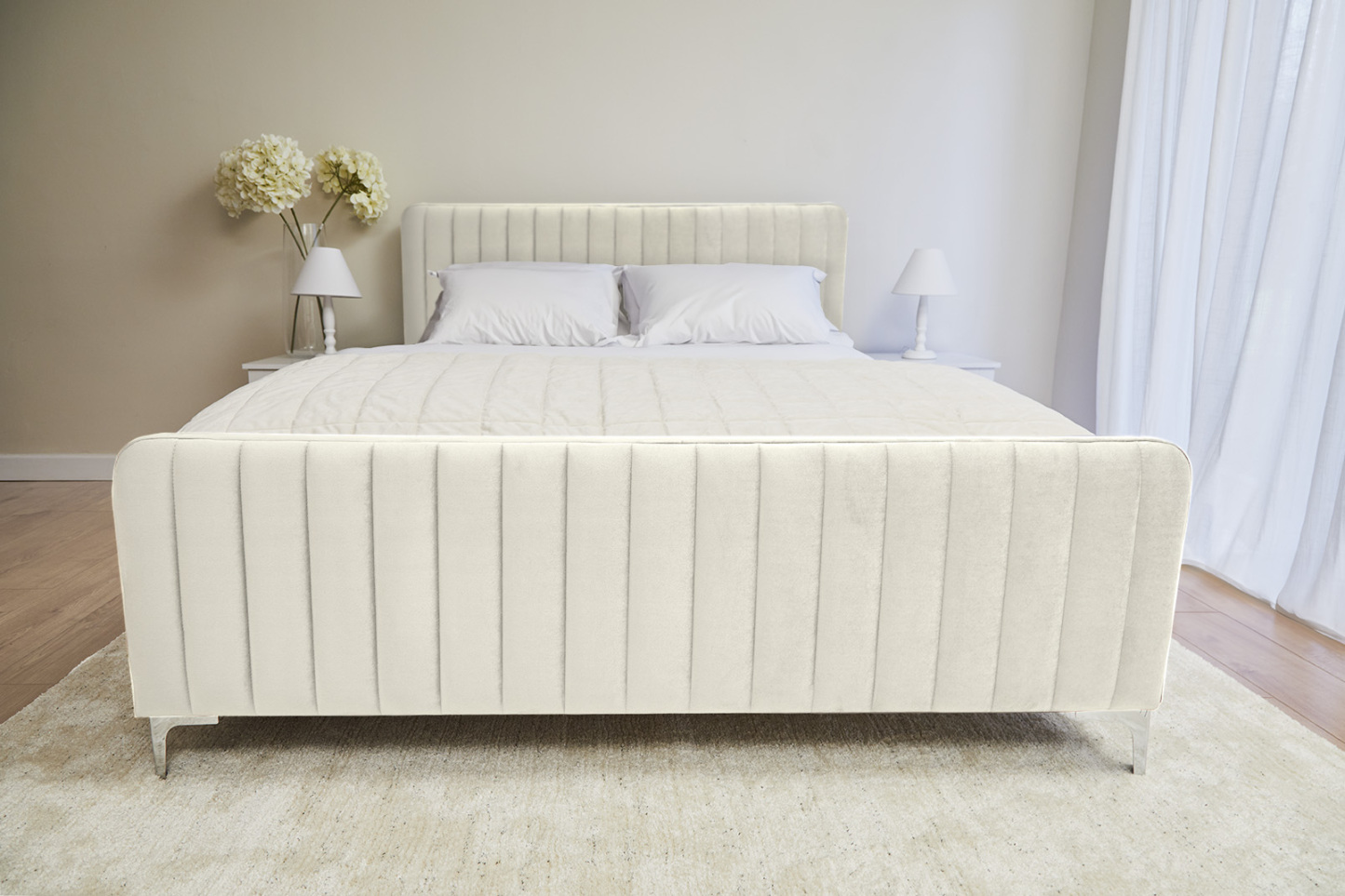 Armitage Ecru Fabric Bed