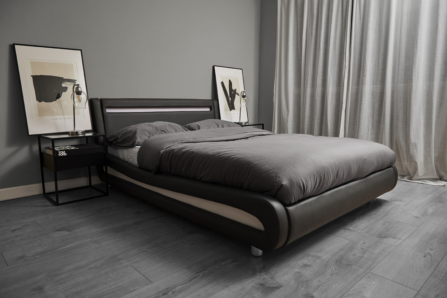 Seville Black LED Bed