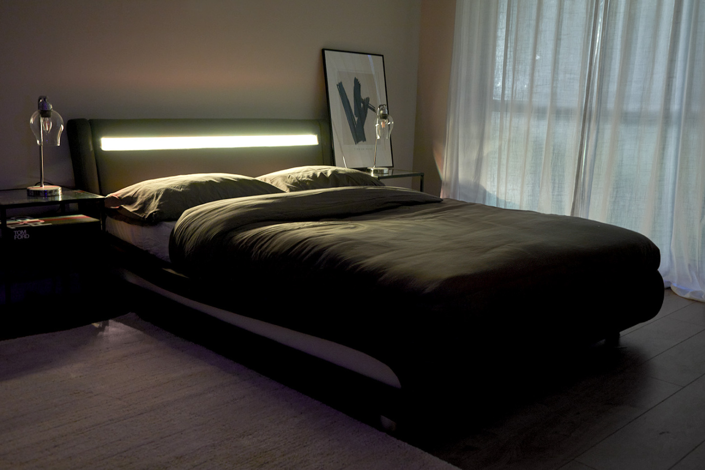 Seville Black LED Bed