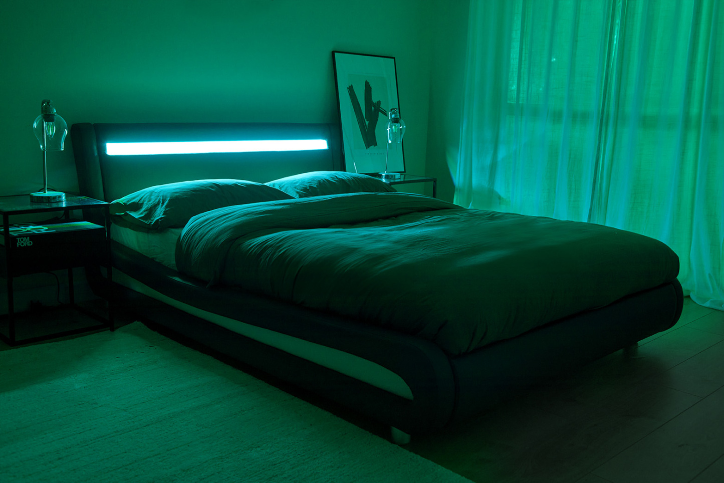 Seville Black LED Bed