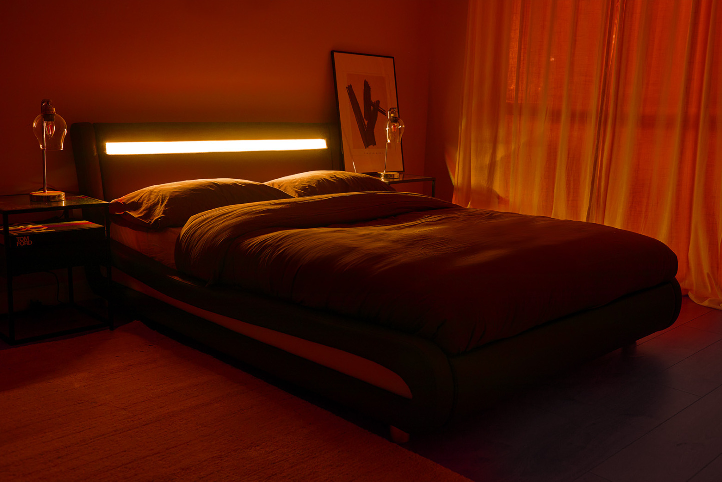 Seville Black LED Bed
