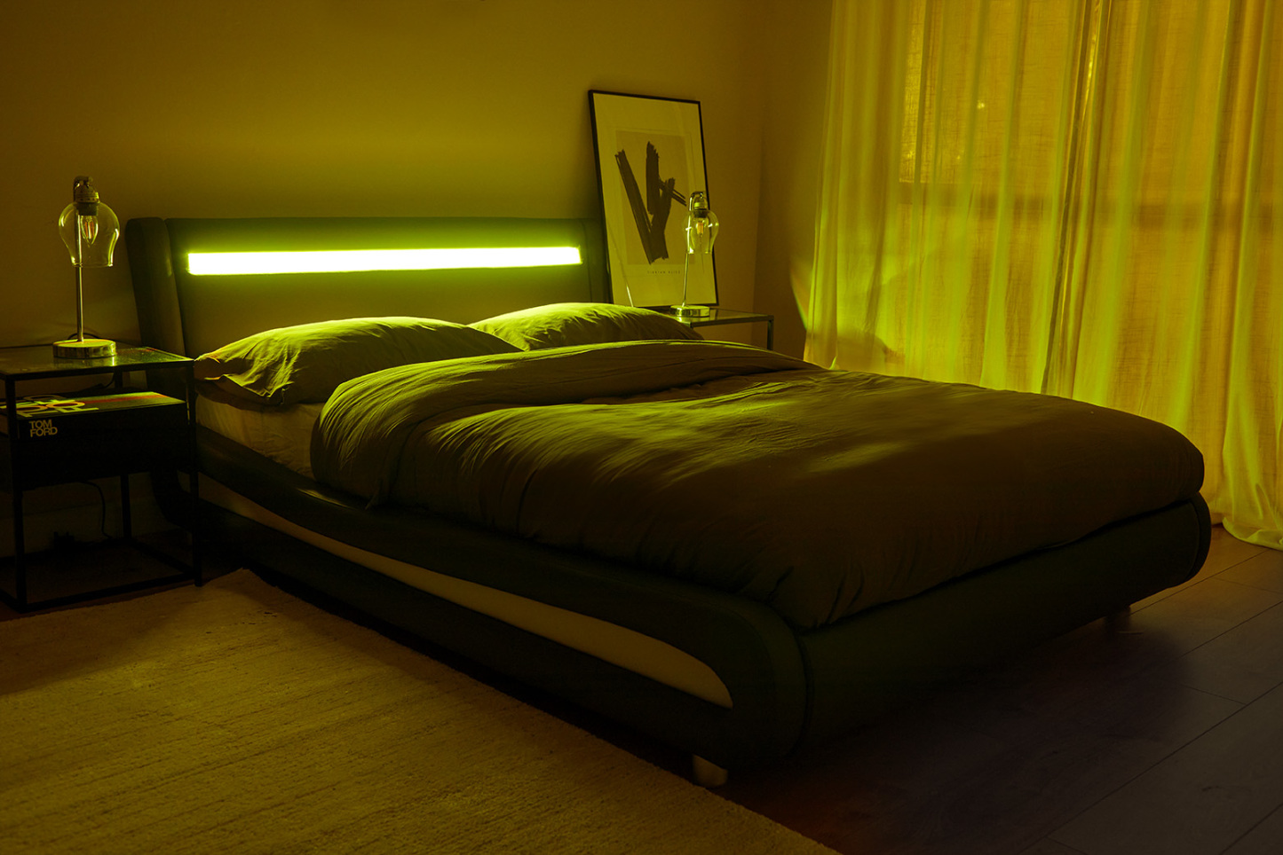 Seville Black LED Bed