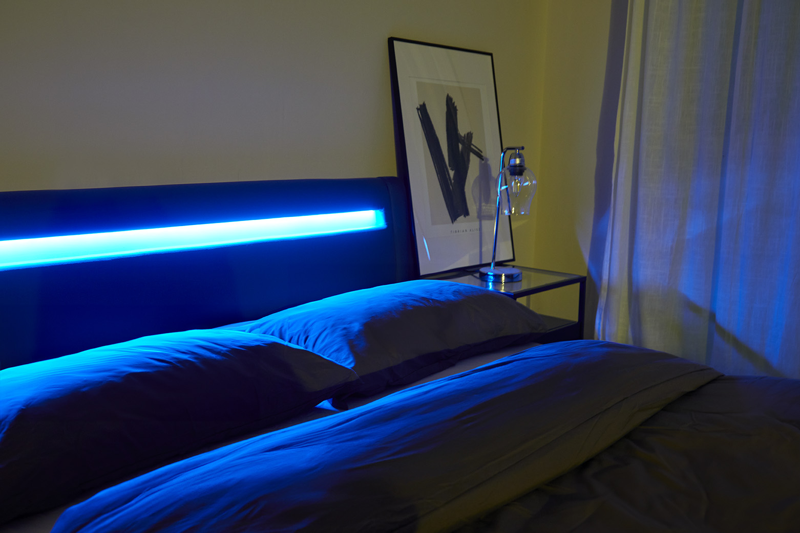 Seville Grey LED Bed