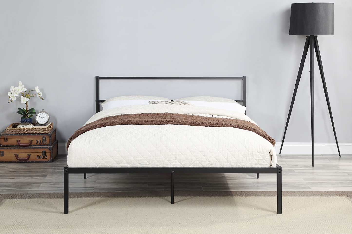 Atwick Black Metal Bed