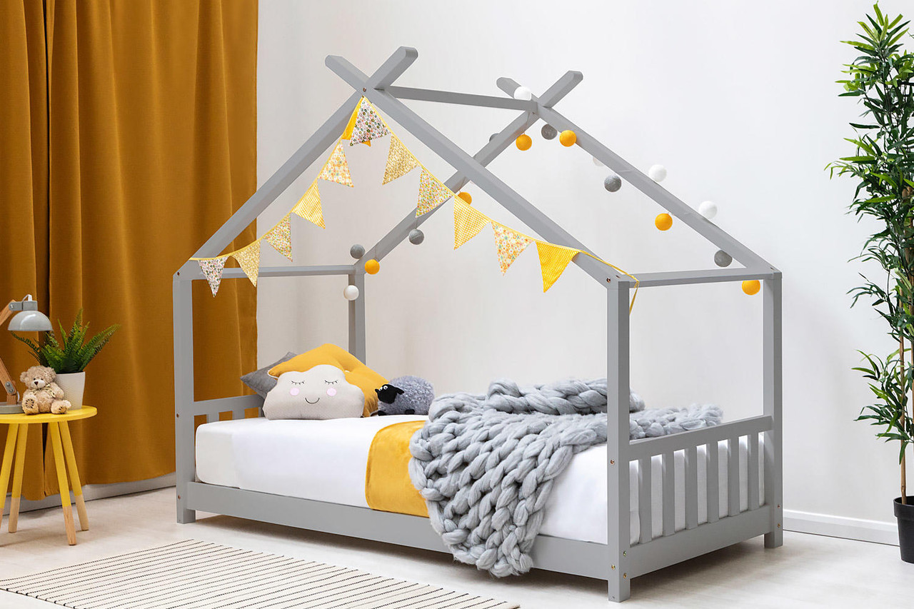 Kids Canopy Grey House Bed