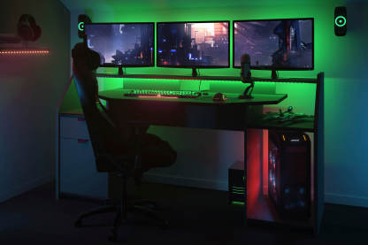 Large Set Up LED Gaming Desk
