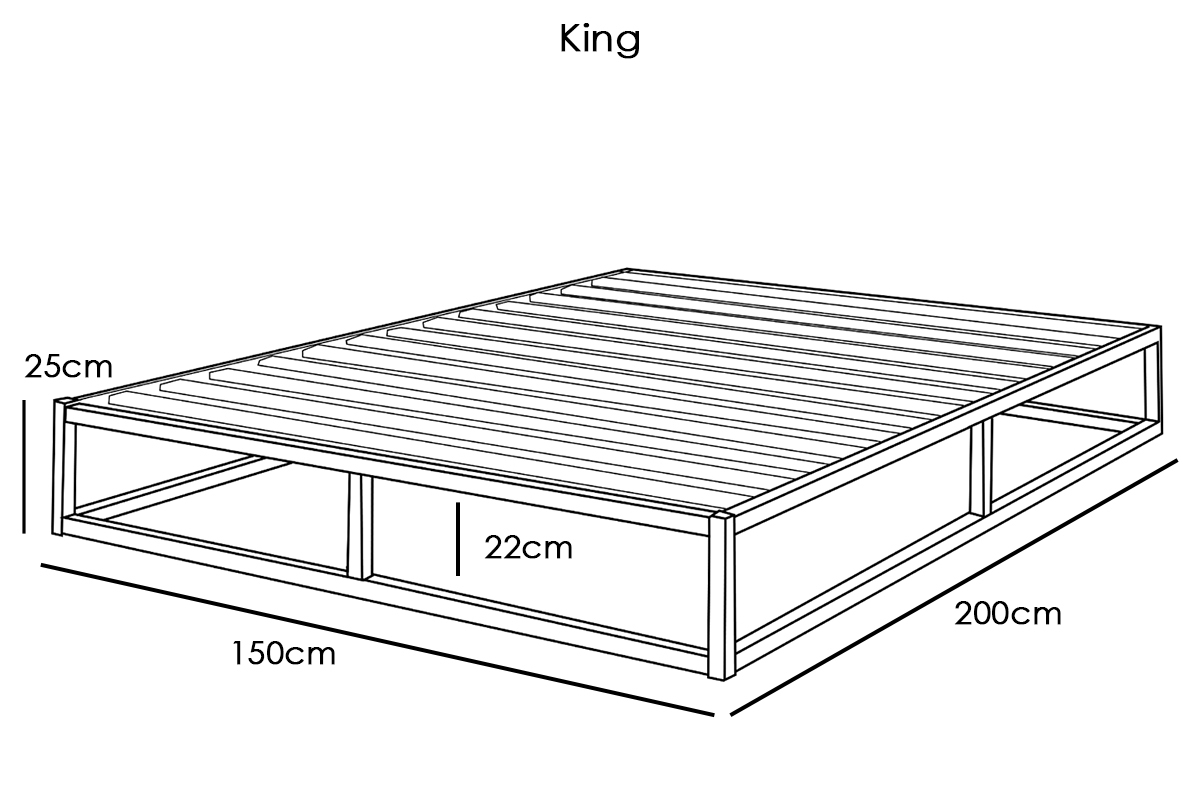 Amersham Black Platform Metal Bed