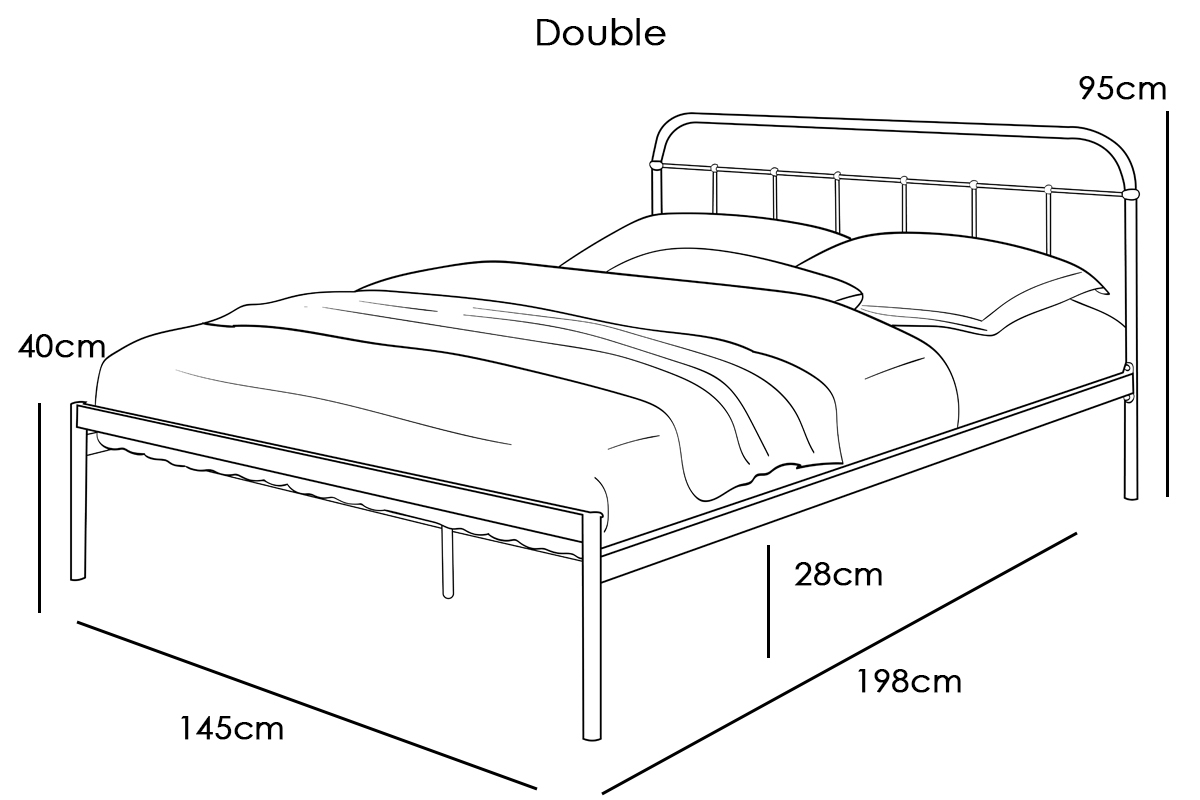 Bourton Copper Metal Bed Frame