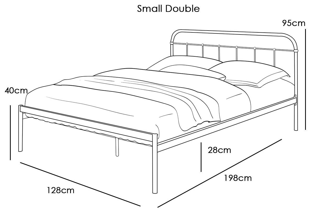 Bourton Modern Metal Bed