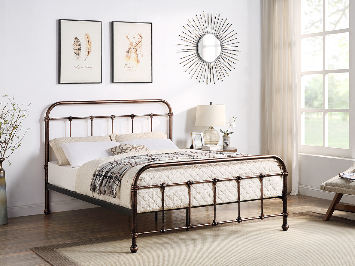 Burford Copper Victorian Metal Bed