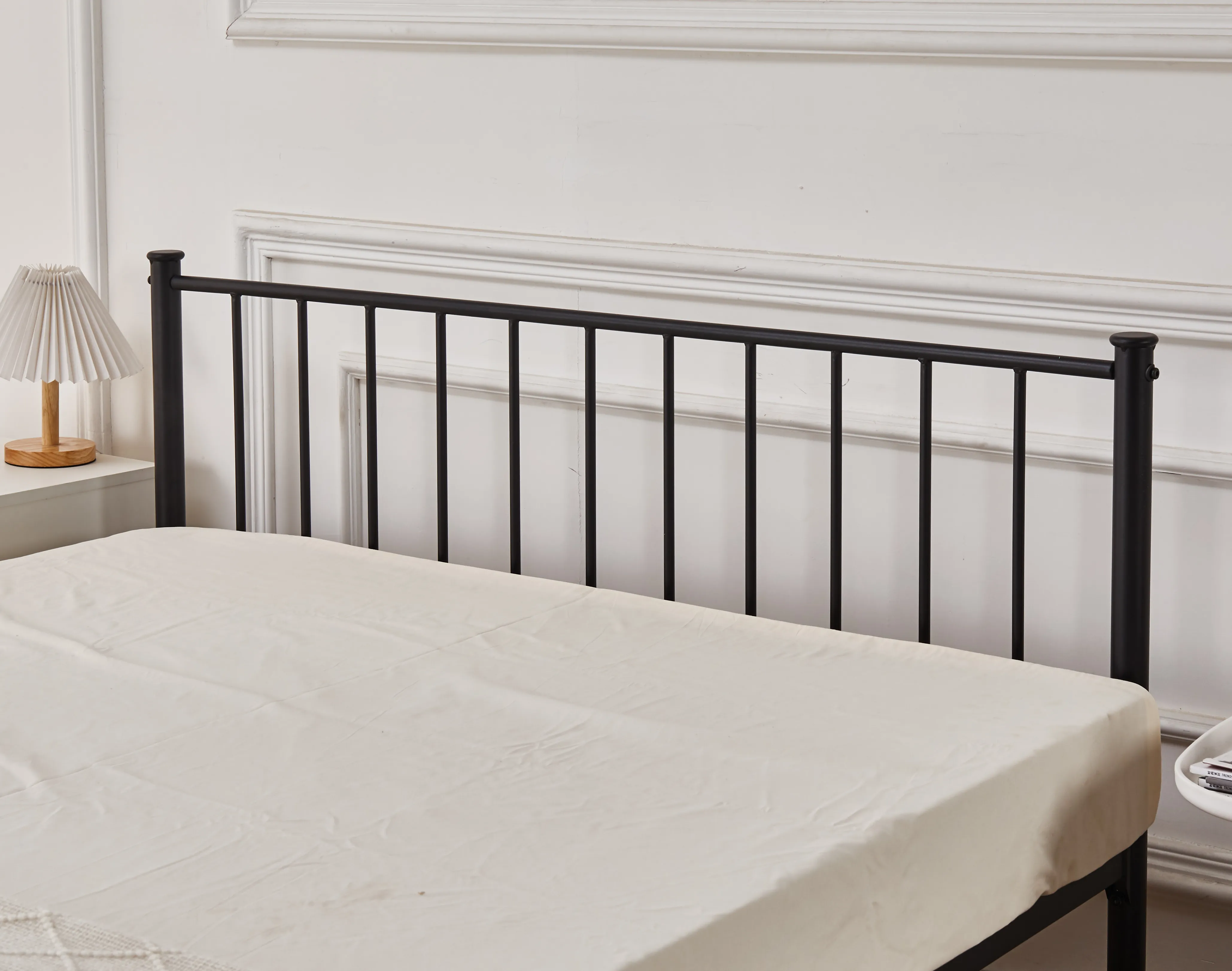 Cromer Modern Black Metal Bed Frame