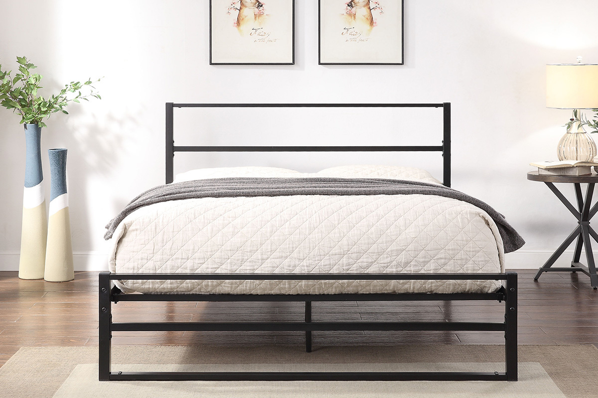 Hartfield Black Metal Bed