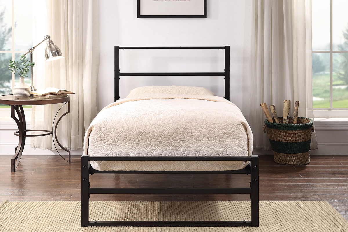 Hartfield Black Metal Bed