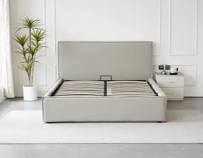 Hathern Grey Ottoman Bed